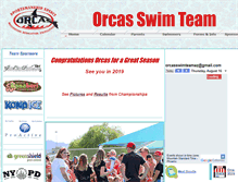 Tablet Screenshot of orcaswimteam.com